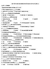 Bài tập Tiếng Anh Khối 9 trong thời gian nghỉ do dịch Covid-19